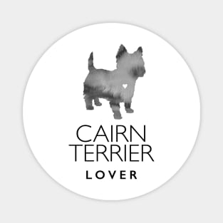 Cairn Terrier Dog Lover Gift - Ink Effect Silhouette Magnet